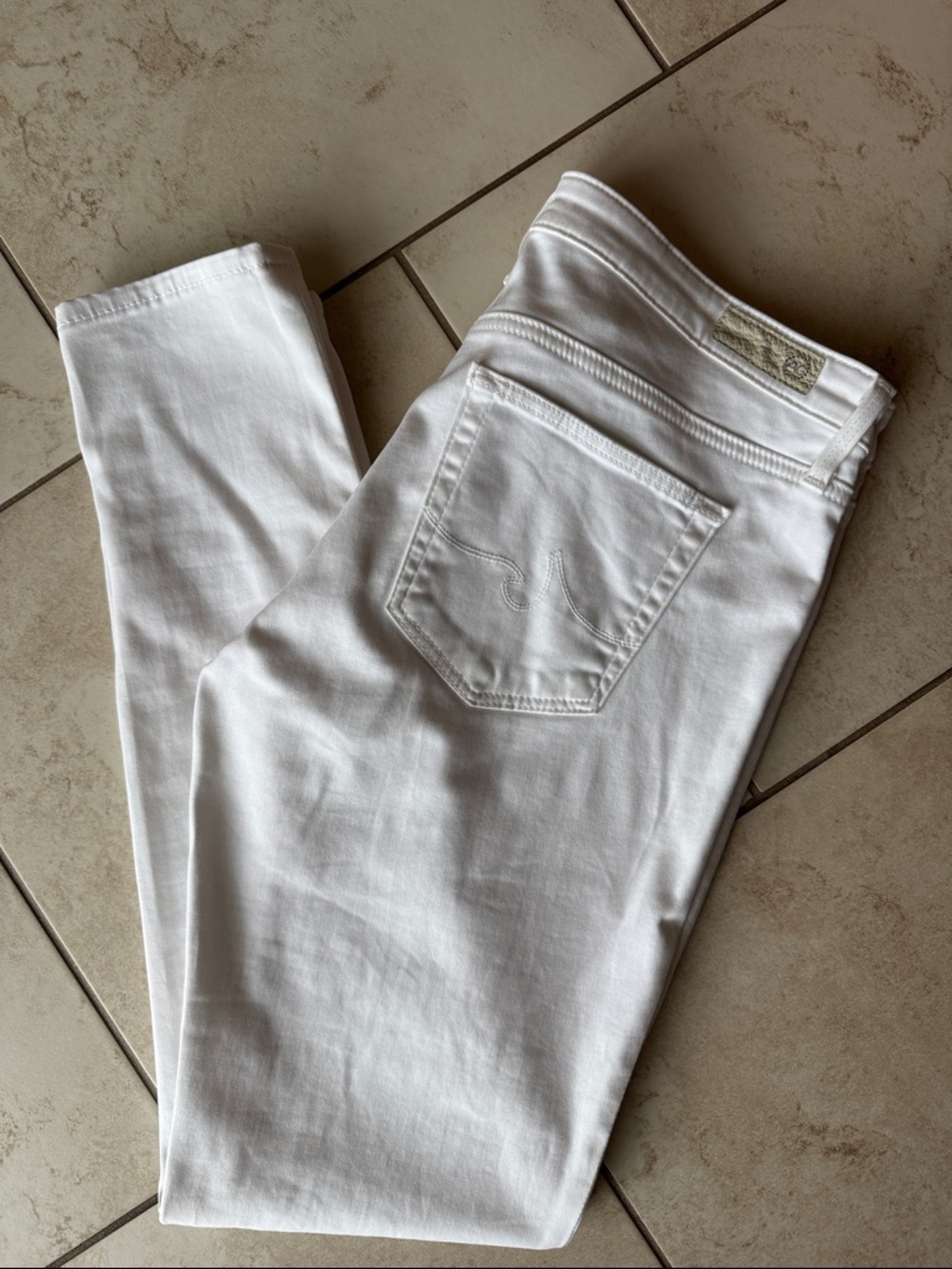 Ag Adriano Goldschmied White Skinny Jeans size 29